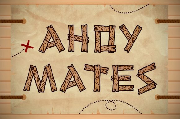 Ahoy Mates Font: A Whimsical Display Typeface for Editors