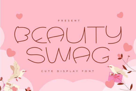 Beauty Swag Playful Display Font for Web Design and Branding