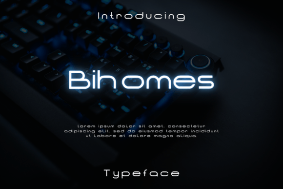 Bihomes: A Futuristic Display Font for Editorial Layouts