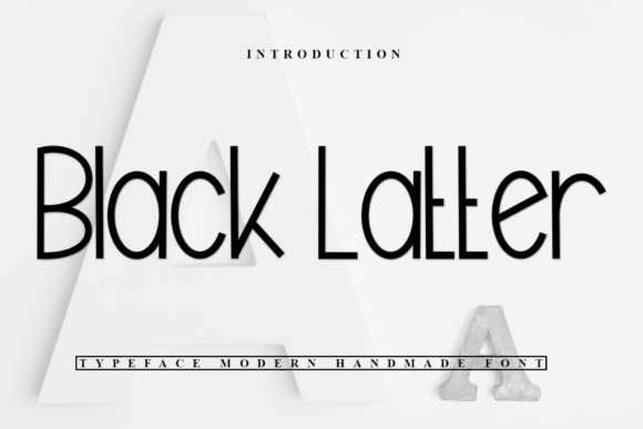 Black Latter: A Timeless Display Font for Crafters and Makers