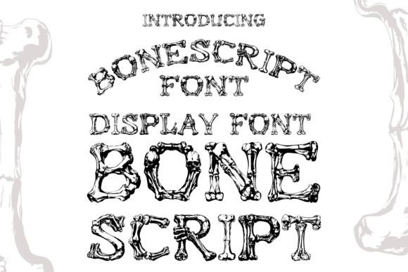 Bonescript: A Skeleton Display Typeface for Bold Brand Identity