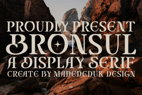 Bronsul: A Retro High-Contrast Serif Display Font for Editorial Design