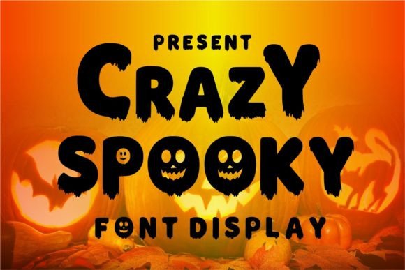 Crazy Spooky Display Font for Halloween Business Branding