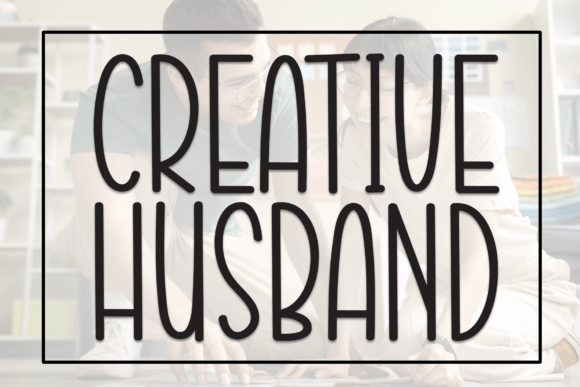 Creative Husband Display Font for Modern Web Design and Branding