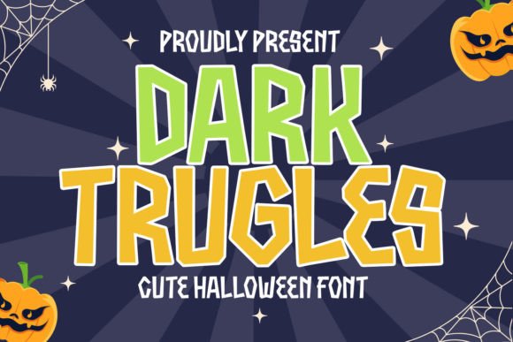 Dark Trugles Display Font: Eerie Branding for Small Businesses
