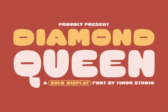 Diamond Queen Display Font for Sophisticated Digital Branding