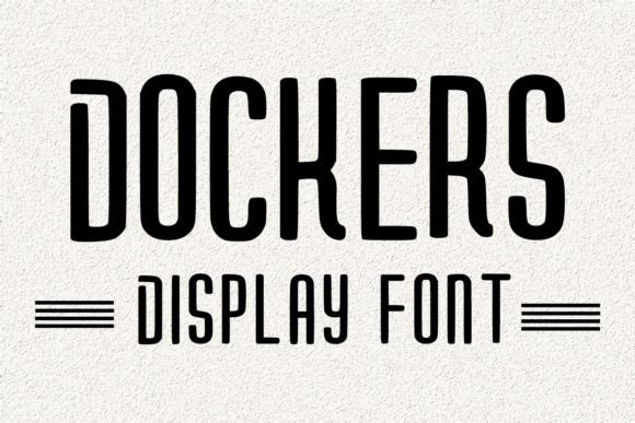 Dockers: A Friendly Display Font for Relaxed Brand Identities