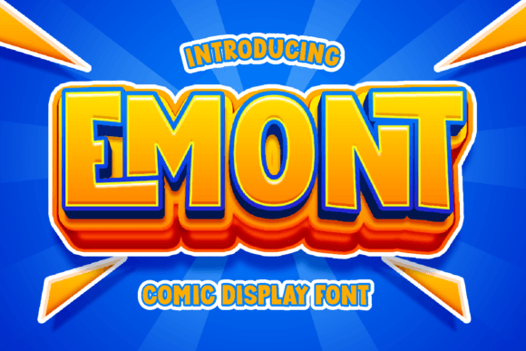 Emont Font: A Dynamic Display Typeface for Bold Design
