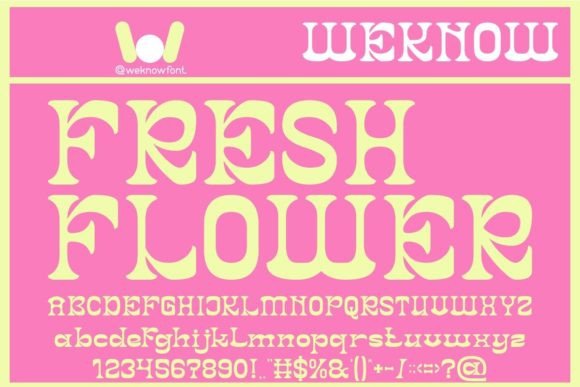 Fresh Flower: A Retro Serif Font for Editorial Design and Publishing