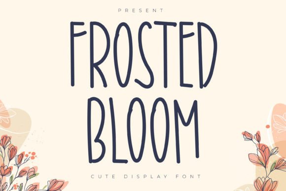 Frosted Bloom Font for Playful Children Activity Campaigns