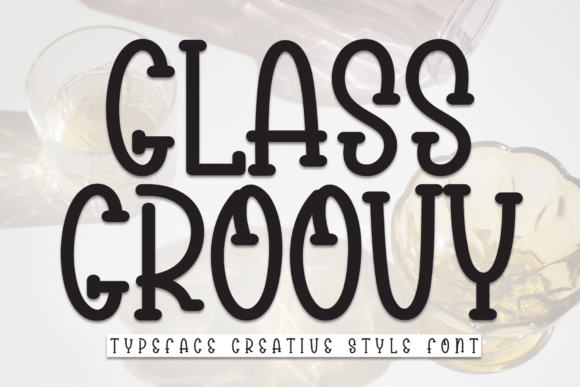Glass Groovy: A Playful Display Font for Editorial Design
