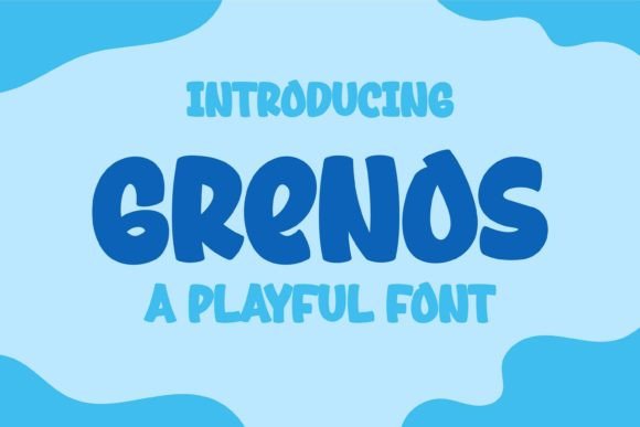Grenos: A Playful Display Font for Bold Brand Identities
