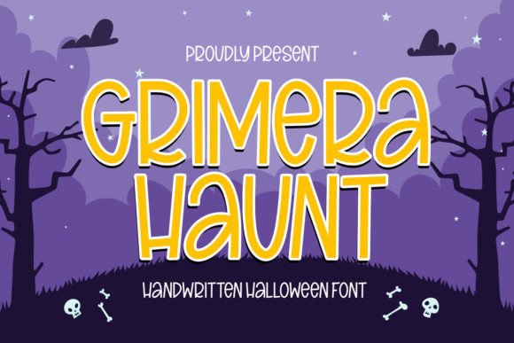 Grimera Haunt: A Handwritten Font with Halloween Magic for Editorial Design