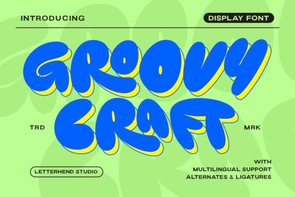 Groovy Craft Display Font Review for Retro Branding Projects