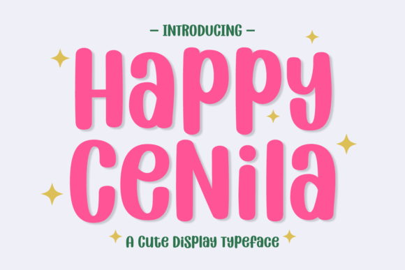 Happy Cenila: A Playful Display Font for Marketing Campaigns
