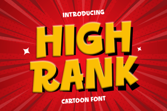 High Rank: A Playful Display Font for Engaging Publications
