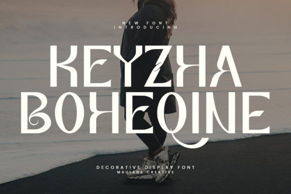 Keyzha Boheqine Display Font for Handcrafted Products and Vintage Branding
