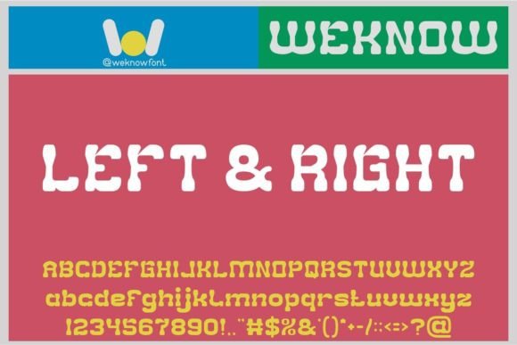 Left and Right: A Modern Slab Serif Display Font with Vintage Charm