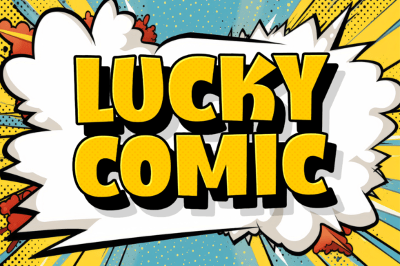 Lucky Comic: A Playful Display Font for Warm Brand Storytelling