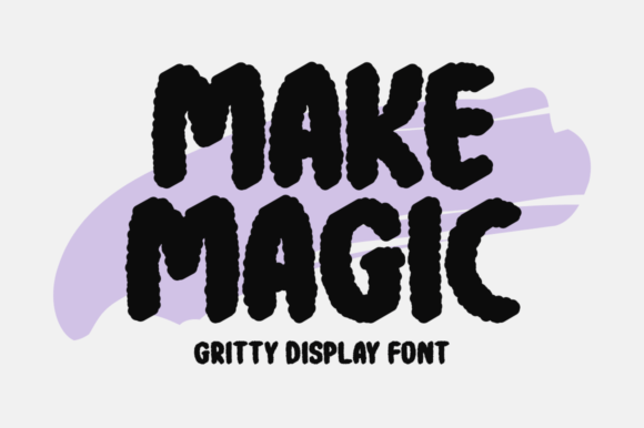Make Magic: A Rough Display Font for Bold Web Design Headlines
