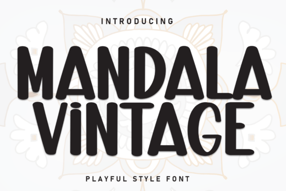 Mandala Vintage: A Charming Handwritten Display Font for Campaign Design