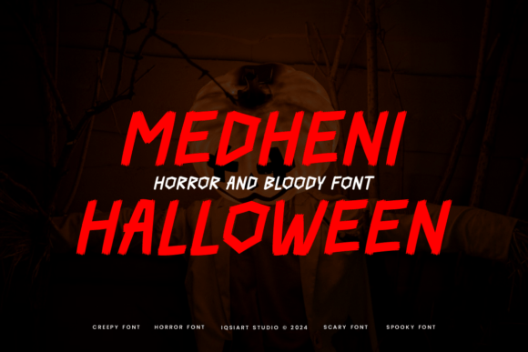 Medheni Halloween: A Spooky Display Font for Seasonal Branding