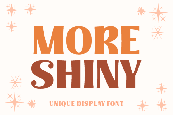 More Shiny: A Bold Display Typeface for Editorial Headlines