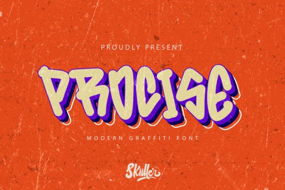 Procise Display Font for Playful Campaign Visuals