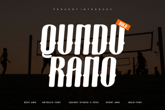 Qundurano: A Bold Art Deco Display Font for Elegant Digital Headers