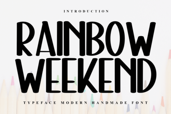 Rainbow Weekend for a Festive and Happy Brand Identity