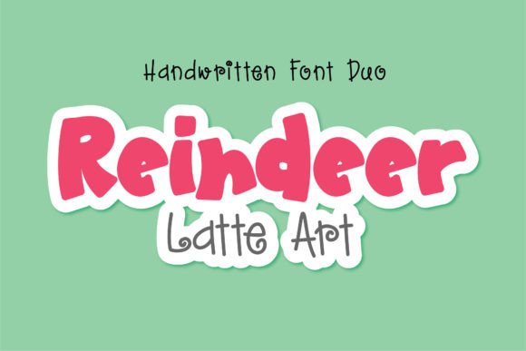 Reindeer Latte Art: A Playful Handwritten Display Font for Web and Product Design