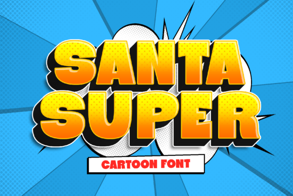 Santa Super Review: A Bold Comic Display Font for Action