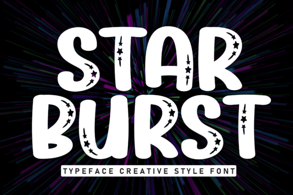Star Burst Display Font Review for Handmade Product Design