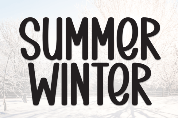 Summer Winter: A Bold Display Font for Handmade Products