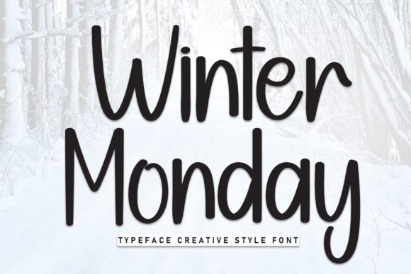 Winter Monday Font Brings Handwritten Warmth to Small Business Branding