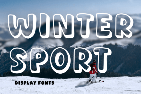 Winter Sport Display Font for Editorial Design