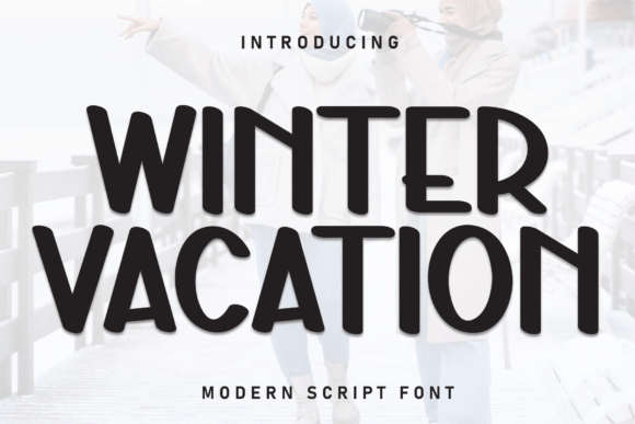 Winter Vacation Font: Sweet Handcrafted Letters for Crafters