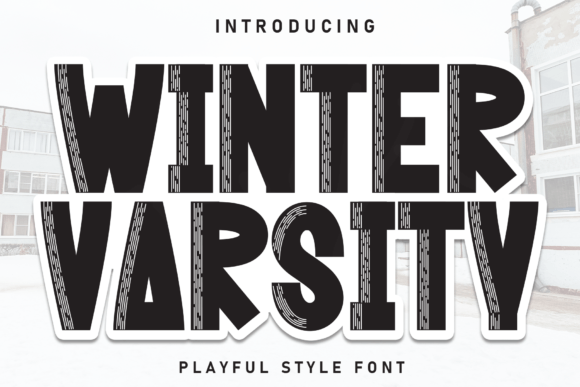 Winter Varsity: A Bold Display Font for Standout Branding