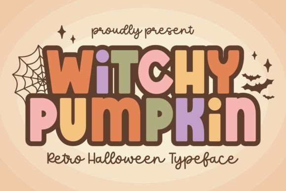 Witchy Pumpkin Font for Editorial Design and Nostalgic Branding